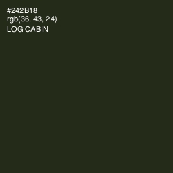 #242B18 - Log Cabin Color Image